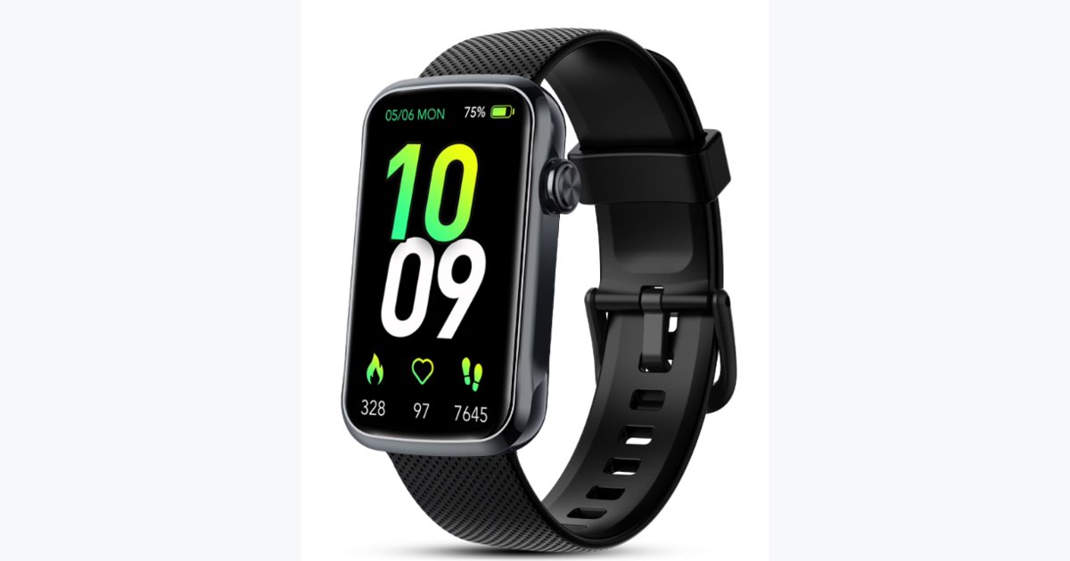 85% OFF · 1.47" Fitness Tracker, Smartwatch for Women Men with Multiple Sport Modes Step Counter, Bluetooth Calls (Make/Answer), IP68 Waterproof, Fitness Tracker Compatible with Android and iPhone, Black
