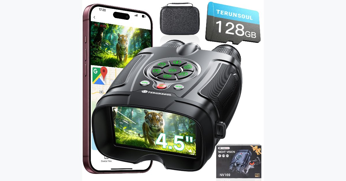 43% OFF · 4K Night Vision Goggles with WiFi & GPS