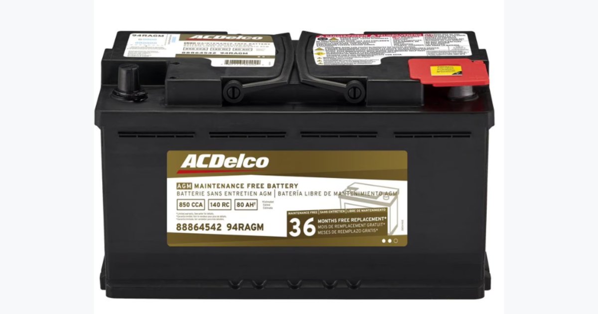 35% OFF · ACDelco 94RAGM BCI Group 94R AGM Automotive Battery