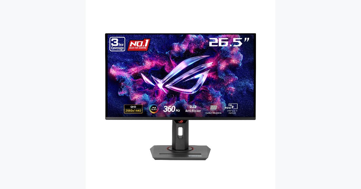 28% OFF · ASUS ROG Strix 26.5" QD-OLED Gaming Monitor