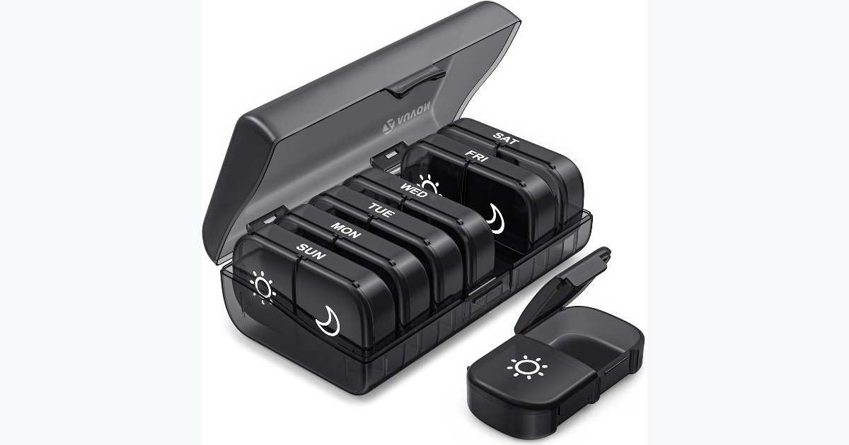 30% OFF · AUVON Weekly Pill Organizer