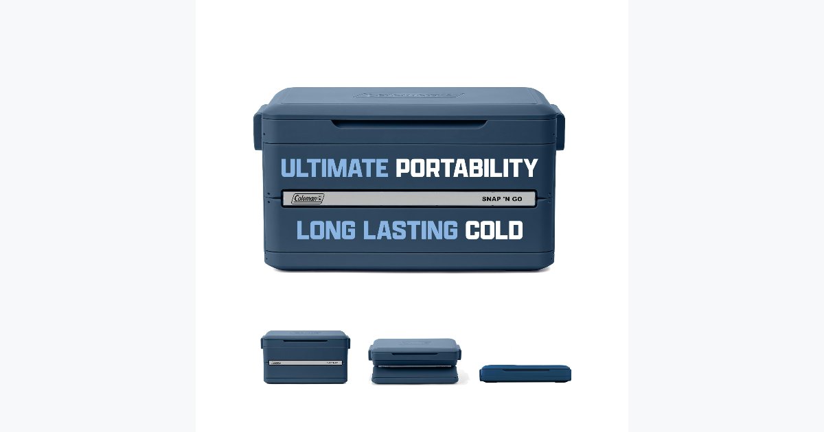 25% OFF · Coleman Snap 'N Go Collapsible Cooler – 45-Quart, 55h Cold