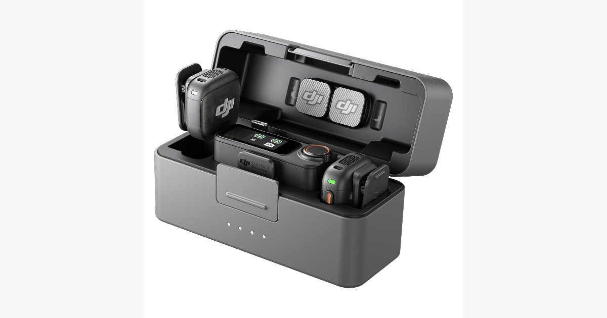 33% OFF · DJI Mic 3 Wireless Microphone Kit – 2 TX, 1 RX, Case