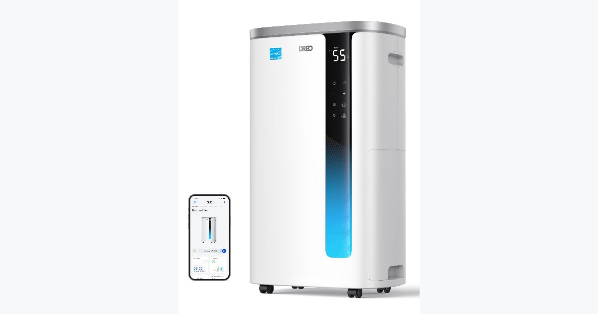 29% OFF · DREO 75-Pint Smart Dehumidifier