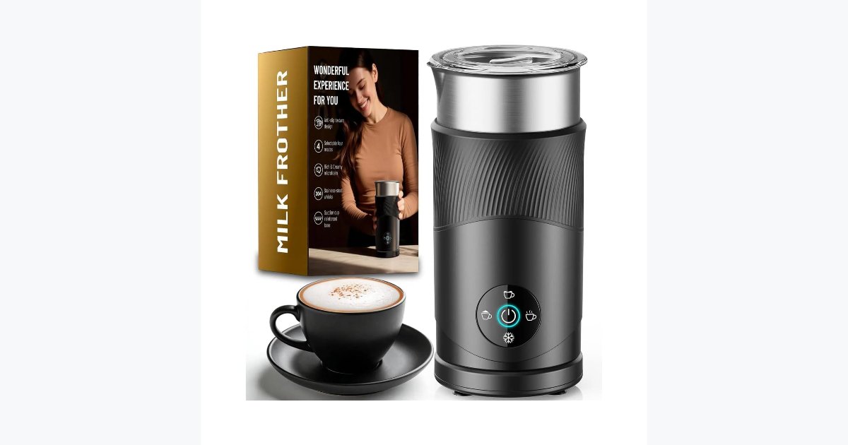 63% OFF · Ecoflarix Milk Frother