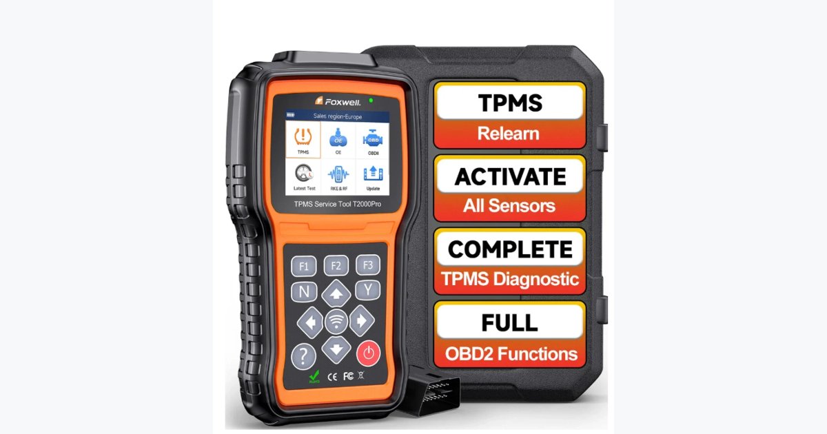 47% OFF · Foxwell T2000 PRO Automotive TPMS Sensors Activate Relearn Program-ming Scan Tool, Car Tire Pressure Diagnostic Tool, Lifetime Free Update