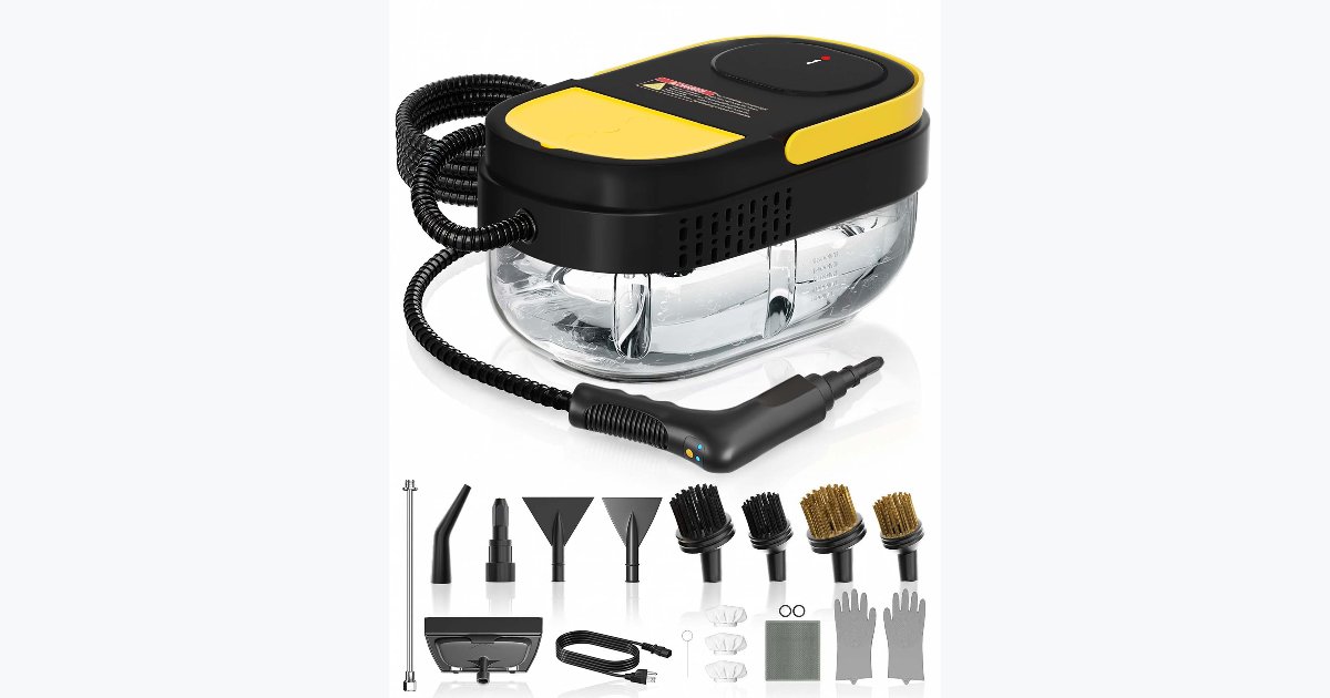 40% OFF · Gautye Steam Cleaner with 15 Accessories