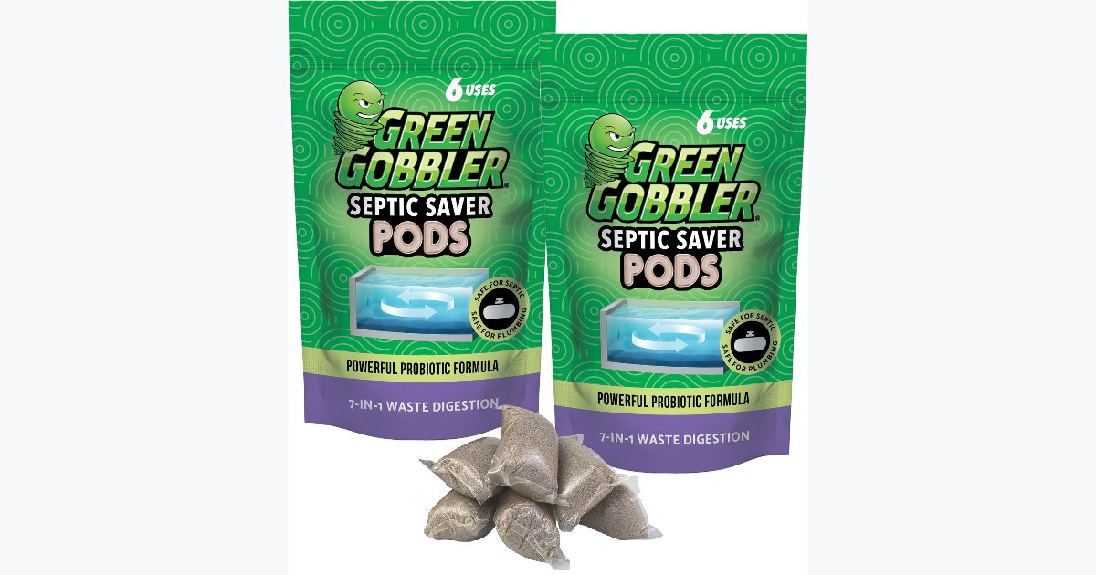 33% OFF · Green Gobbler Septic Tank Treatment Packets (12-Month Supply)