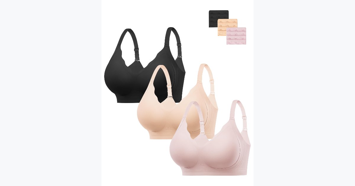 59% OFF · HBselect Jelly Seamless Wireless Push-Up Bras 3-Pack
