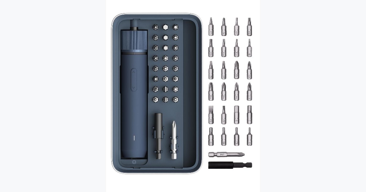 40% OFF · HOTO 25-Piece Cordless Electric Screwdriver Kit