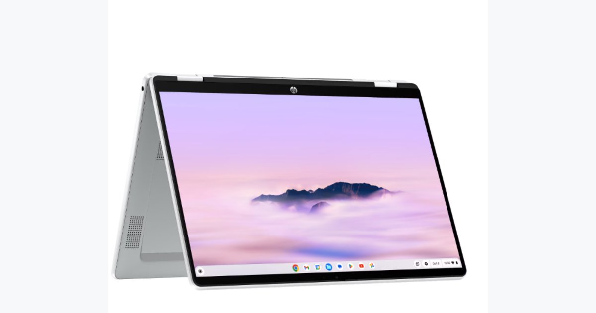 33% OFF · HP Chromebook x360 Plus 14 Laptop PC 2K Chrome OS Intel Core 3 8GB 256GB Glacier Silver with Gemini
