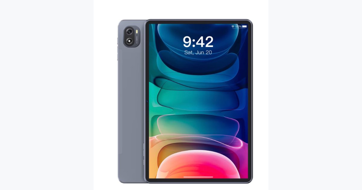 65% OFF · HYYUO 10.1" Tablet Android 15 12GB RAM 128GB ROM 128GB Expand, WiFi 6 BT5.4, Fast Charging, Dual Camera, IPS Display, Blue Gray