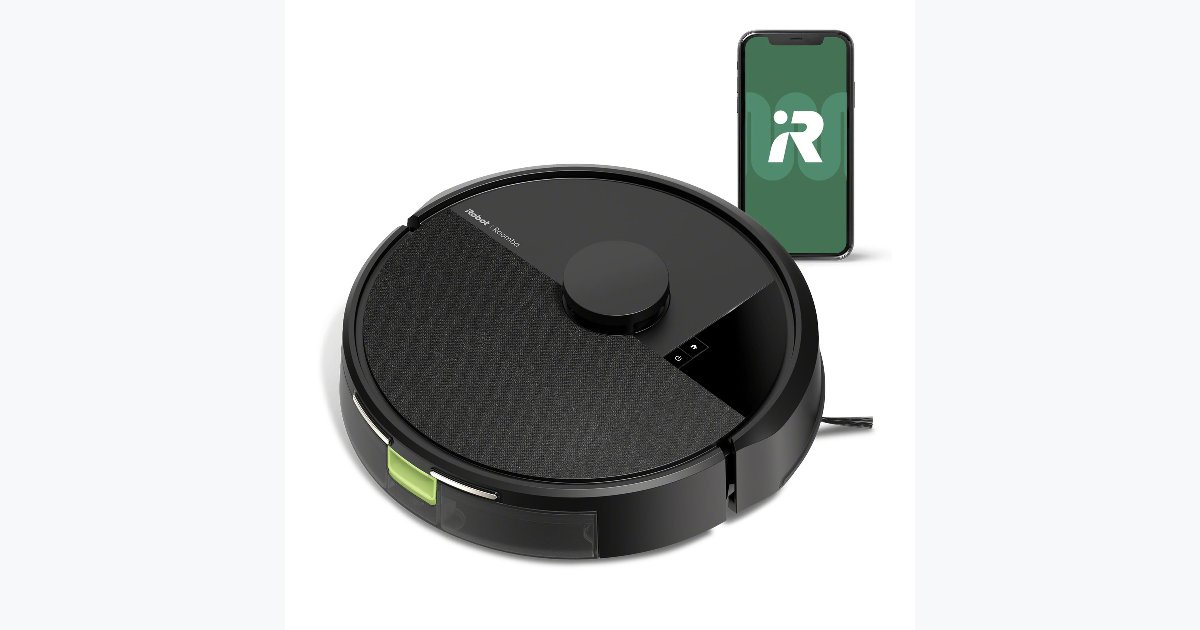 50% OFF · Roomba 105 Robot Vacuum – LiDAR Navigation