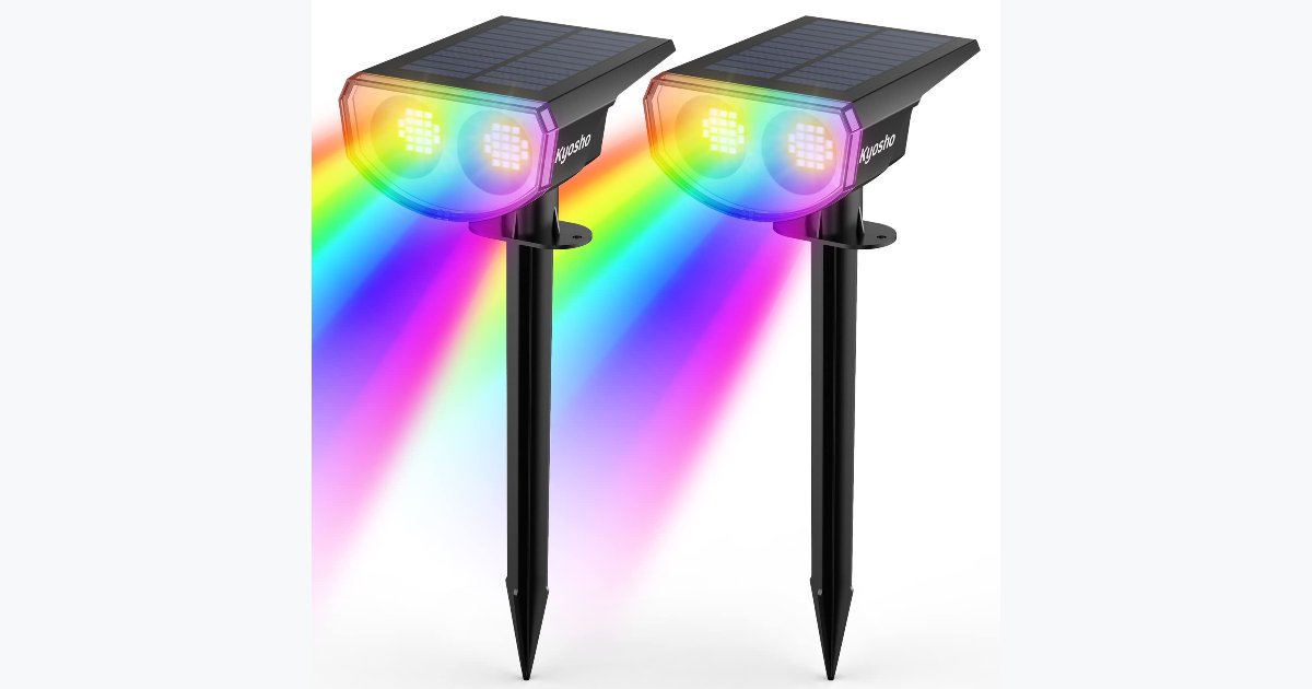 37% OFF · Kyosho Solar Halloween Lights Kit – 2-Pack (38 LEDs, RGBW, 9 Modes)