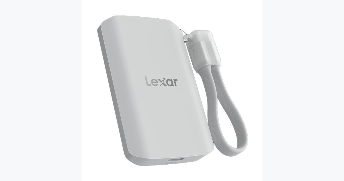 25% OFF · Lexar 2TB ES5 External SSD – USB-C/MagSafe, 2000MB/s