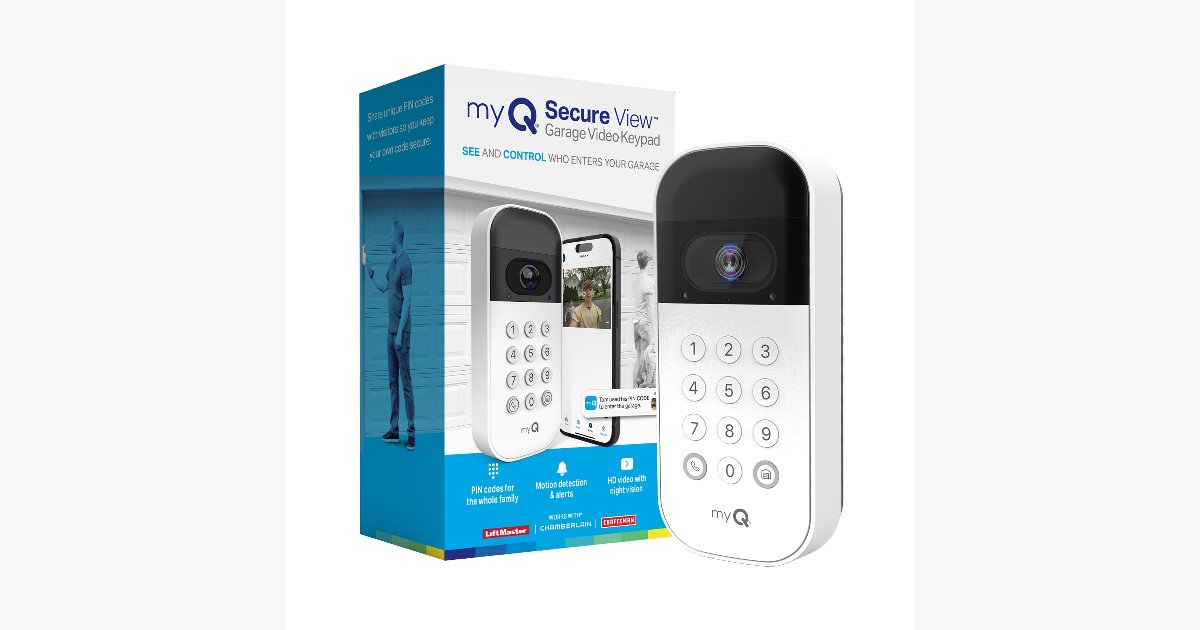 63% OFF · myQ Smart Garage Door Keypad with Camera