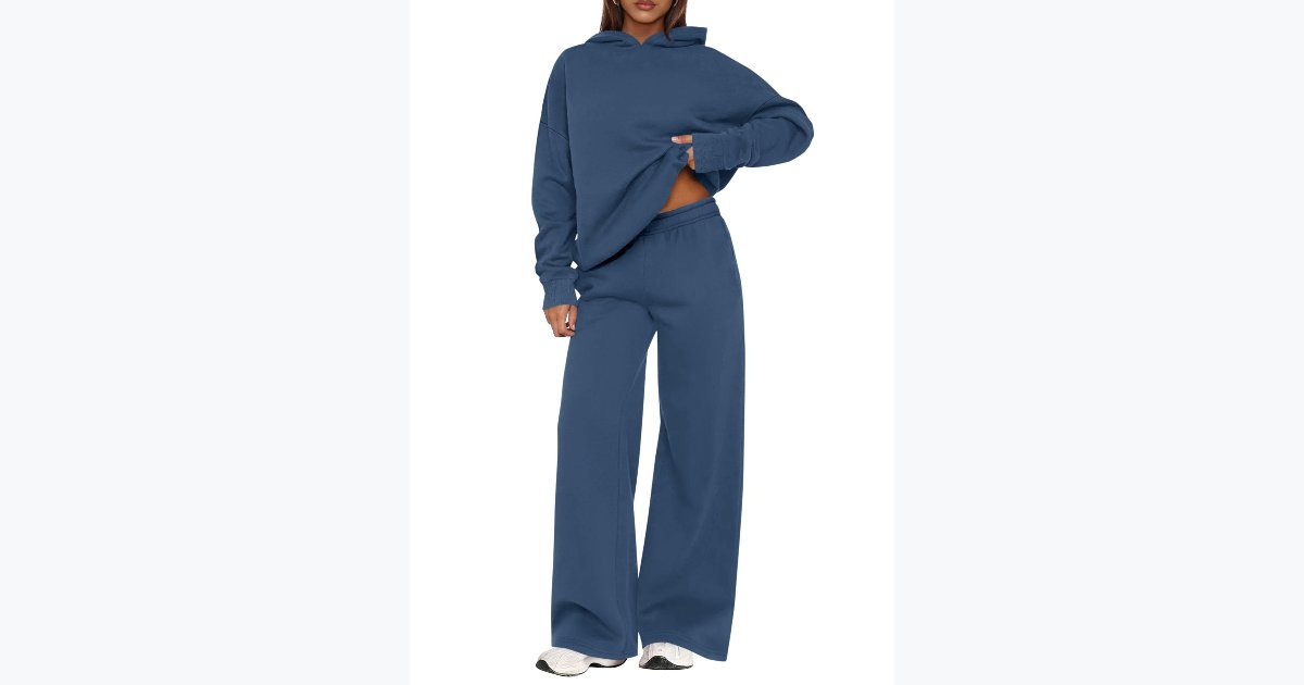 28% OFF · PRETTYGARDEN 2-Piece Lounge Set: Oversized Hoodie & Wide-Leg Sweatpants