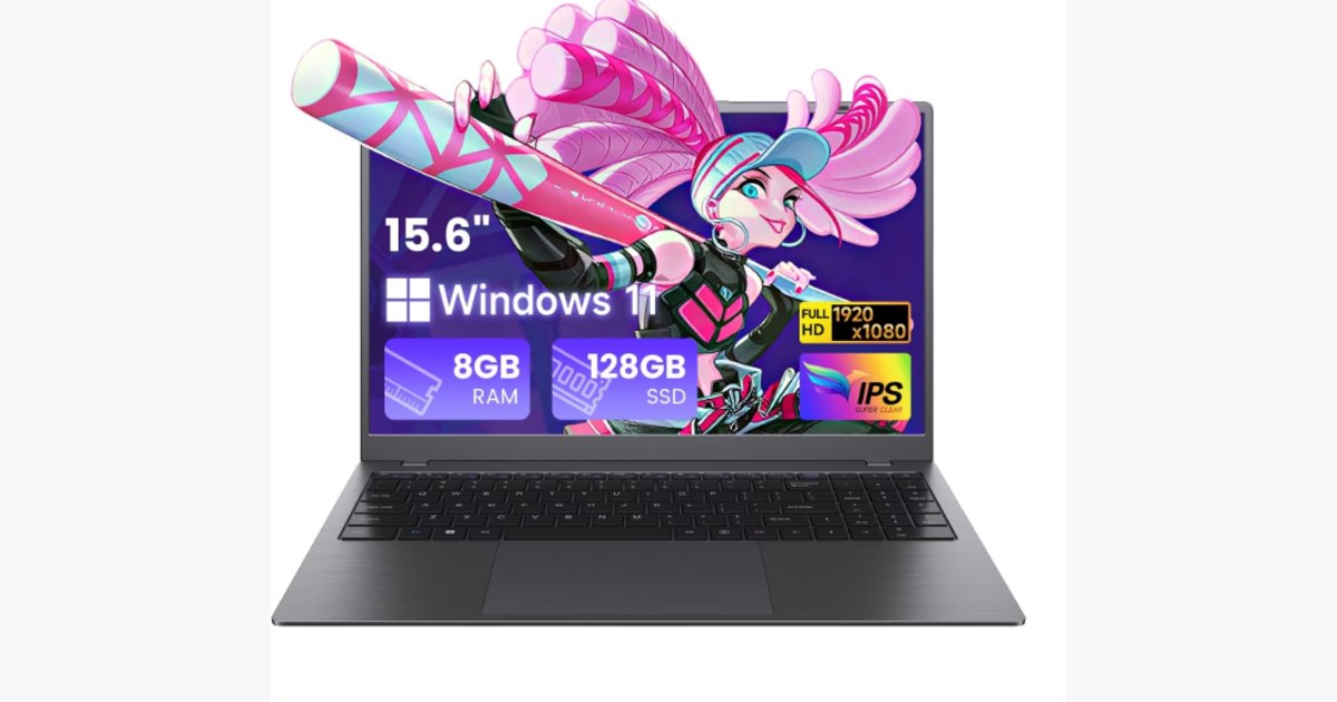 58% OFF · RNRUO 15.6" Laptop Computer, 8GB RAM 128GB SSD, Intel 6500Y with 2 Cores, FHD Display, Windows 11 Home, WiFi5 BT5.0, Type-C PD, Numeric Keypad Laptop for Business, Student, Office