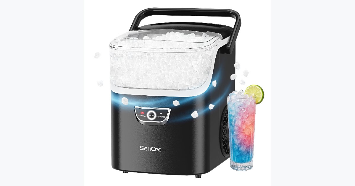 60% OFF · SenCre Nugget Ice Maker, Countertop 40 lb/day