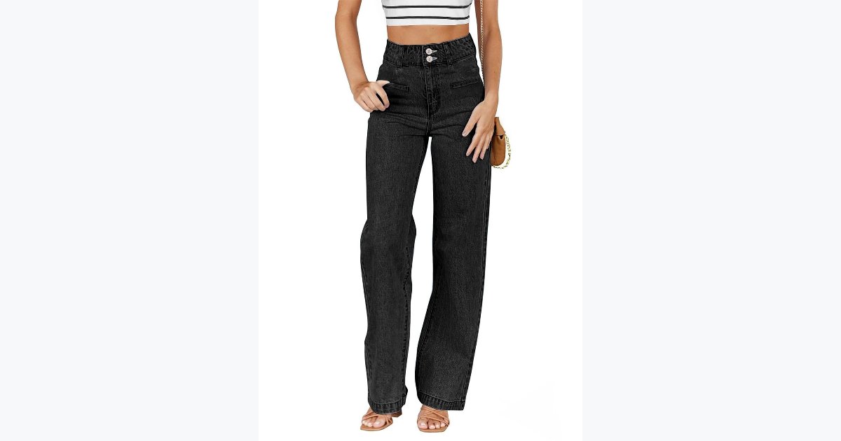 42% OFF · Sidefeel Women's High-Waist Straight Jeans