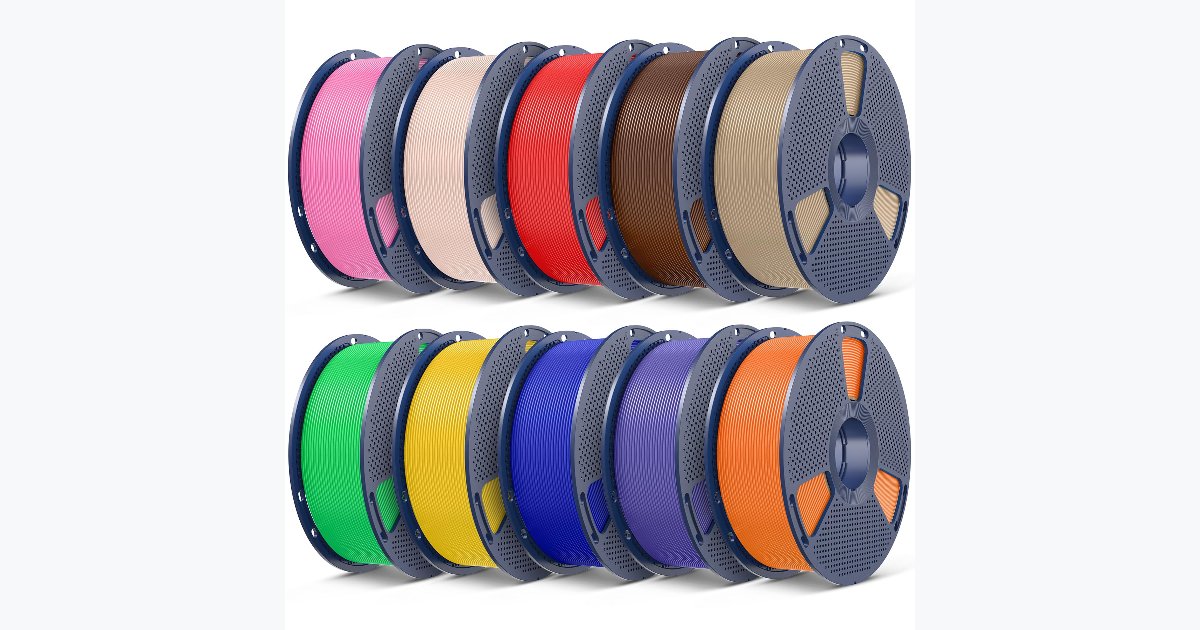28% OFF · Sunlu PLA Plus 3D Filament 1.75mm, 1kg, 10 Colors
