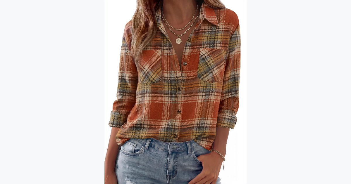 33% OFF · Zeagoo Women's Flannel Plaid Shirt